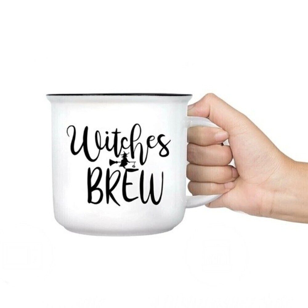 Halloween Witches Brew Coffee Mug Cup Gifts 11oz Ceramic White AZ.1
